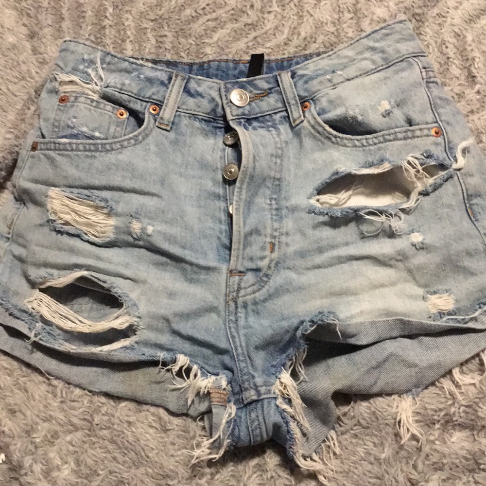 denim shorts